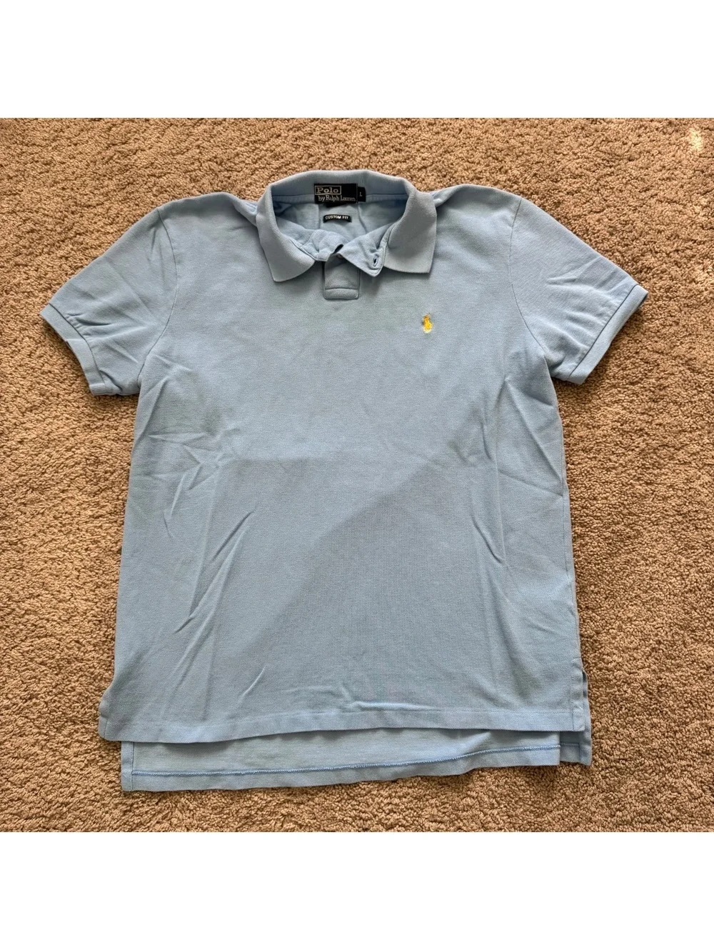 vintage 90s polo by ralph lauren men’s blue polo size L